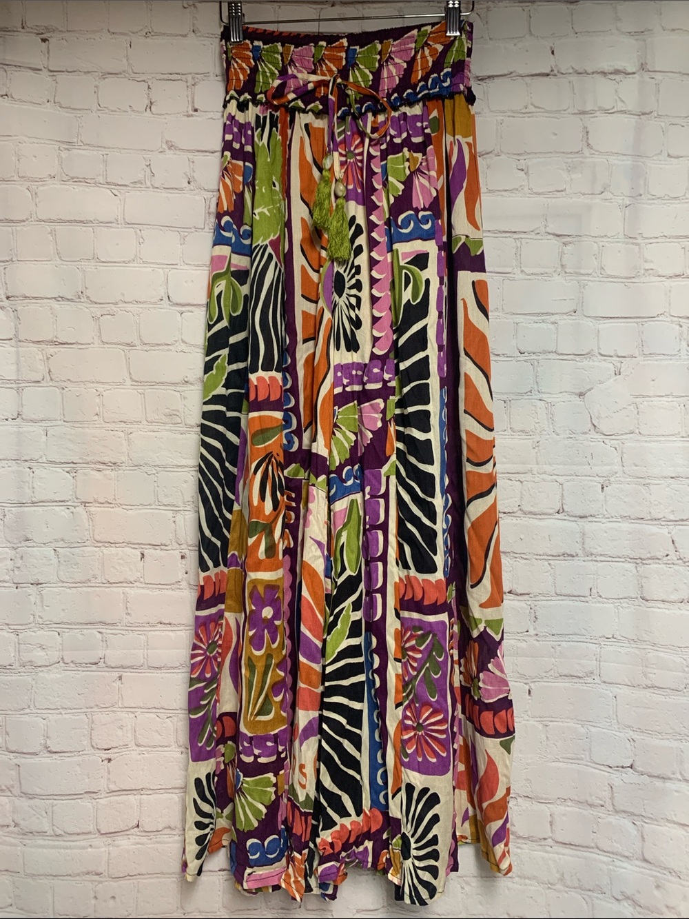 True Destination Hawaiian Wide Leg Pants Size XS - Picture 2 of 5